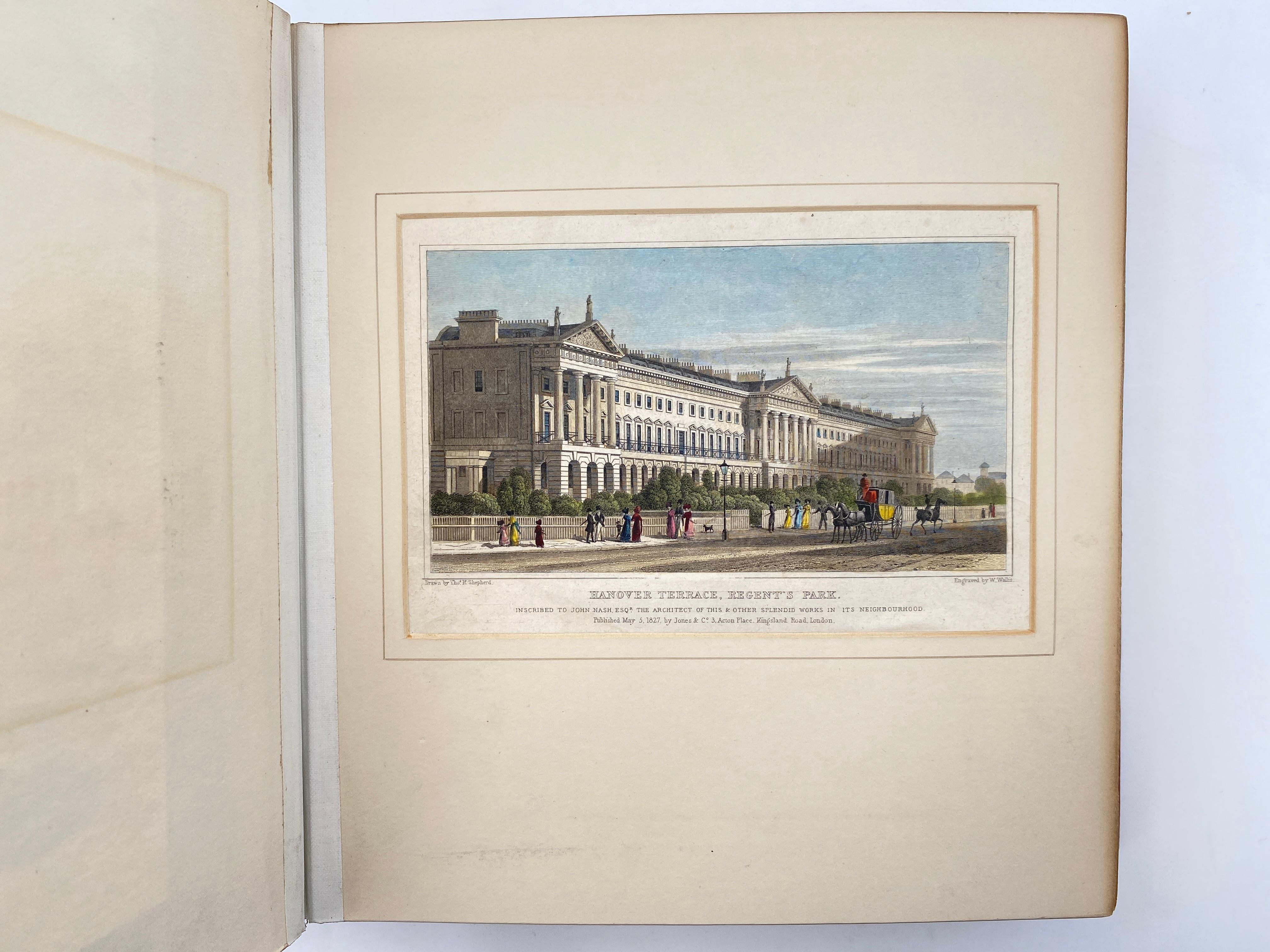 Carta Shepherd's View of & Around Regent's Park : 37 incisioni in bella rilegatura in vendita