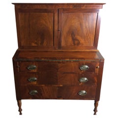 Sheraton 19th Century Bookcase Secretary