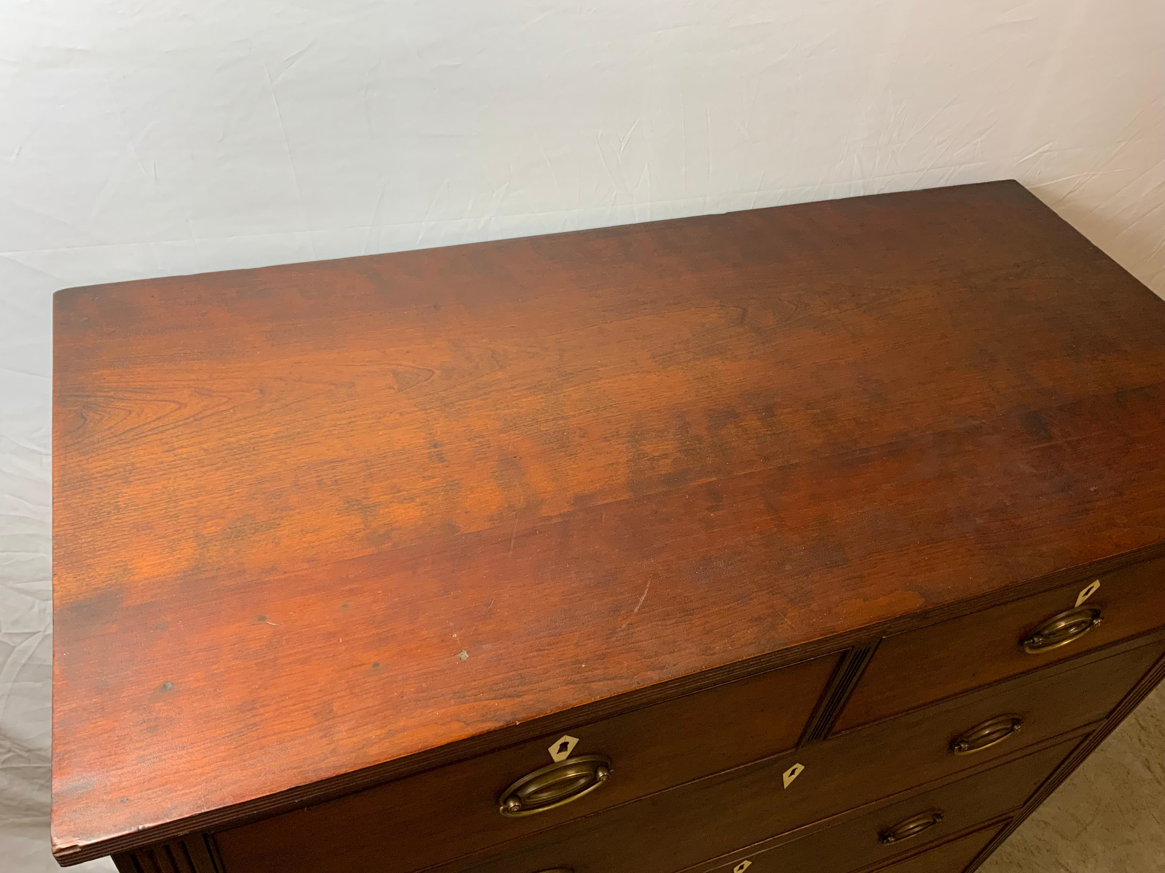 American Sheraton Cherry Chest For Sale