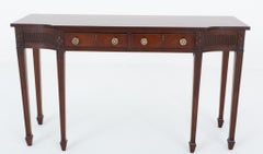 Sheraton Console Table Mahogany Server Revival 19th Century