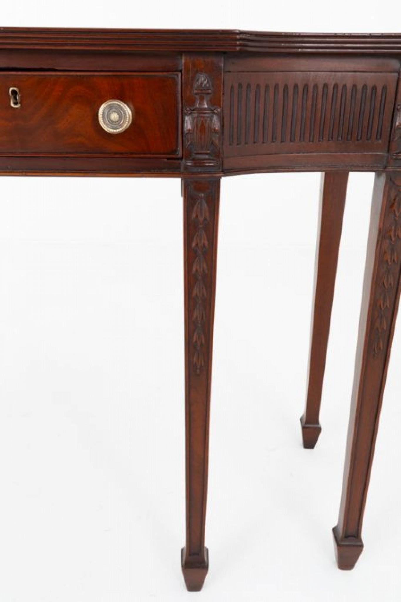 Sheraton Console Table Mahogany Server Revival 19th Century 3