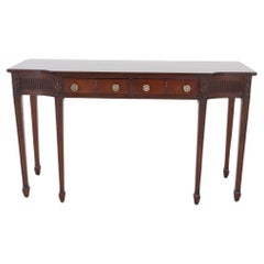 Sheraton Console Table Mahogany Server Revival 19th Century