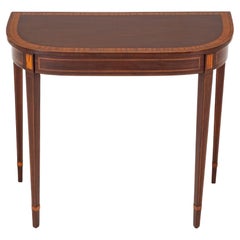 Used Sheraton Console Table Revival Mahogany Hall Tables