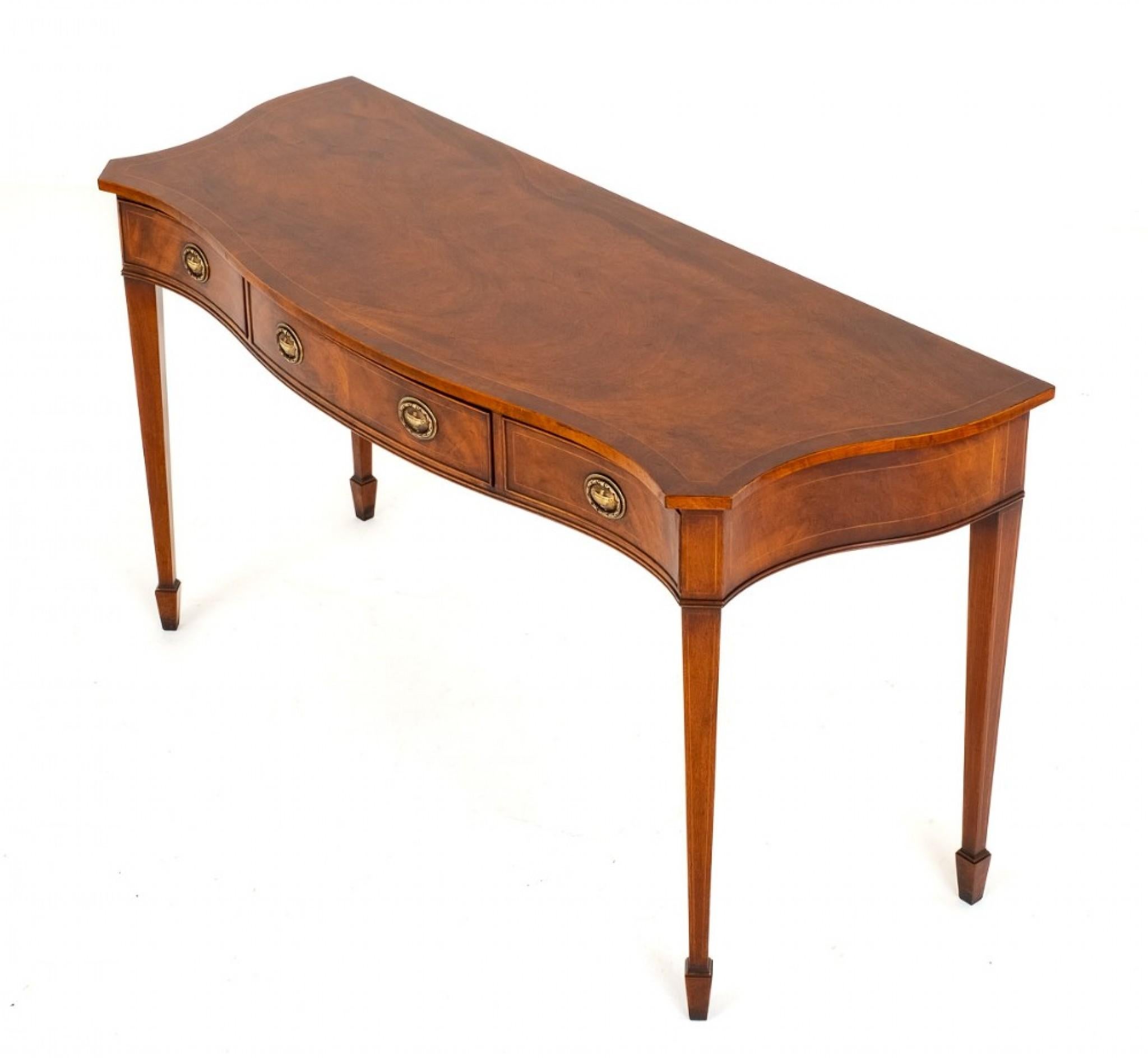 Sheraton Console Table Server Mahogany Revival For Sale 3