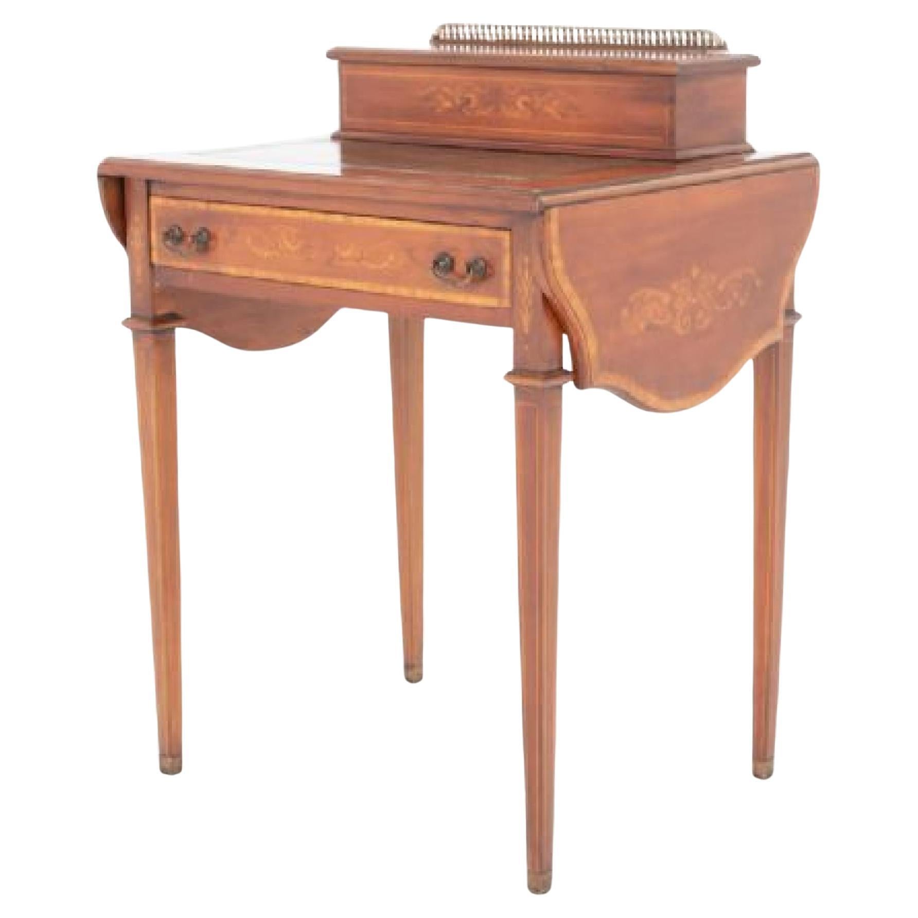 Sheraton Desk Ladies Writing Table Revival Acajou