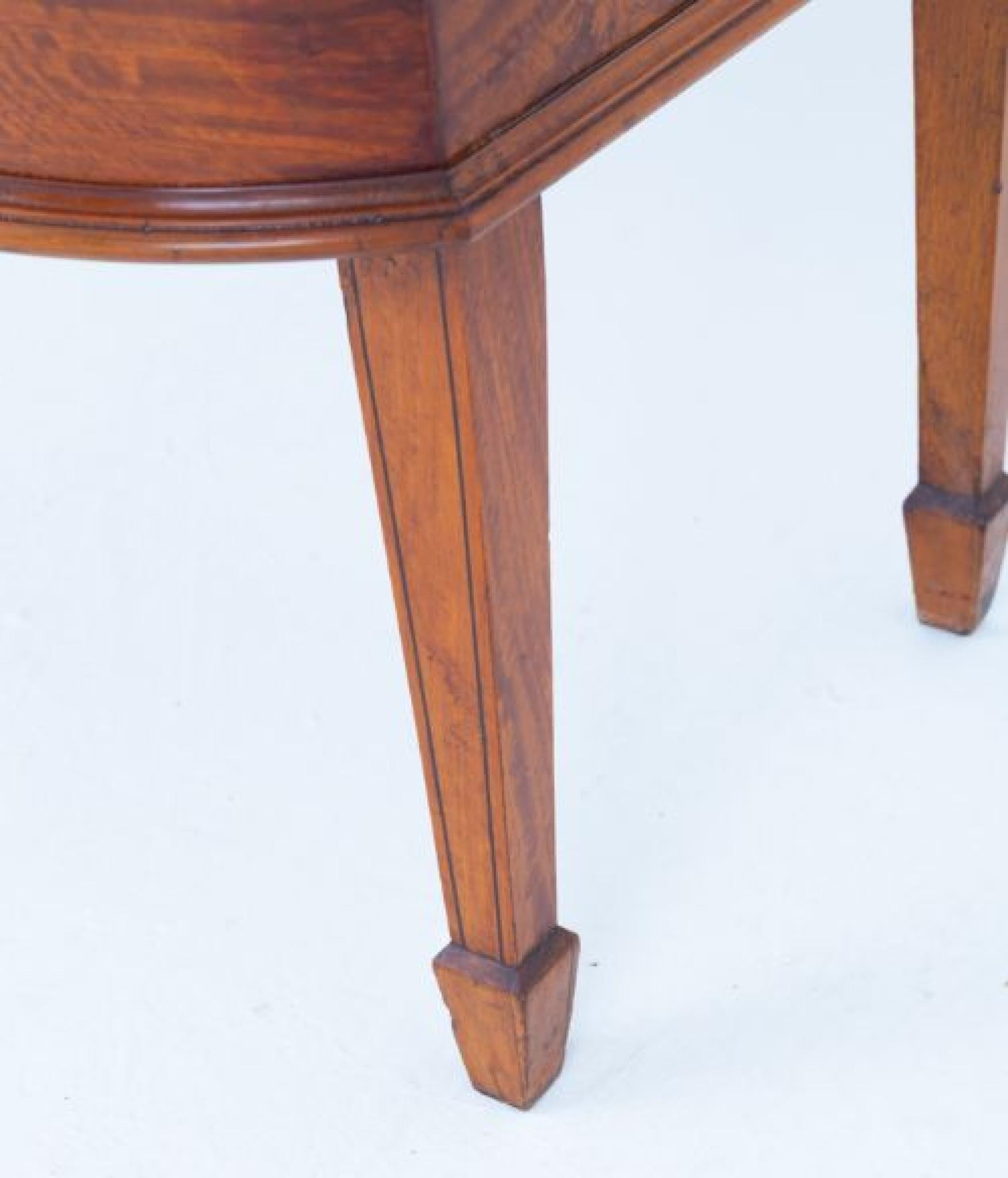 Sheraton Display Cabinet Satinwood Revival Bookcase 1880 For Sale 2