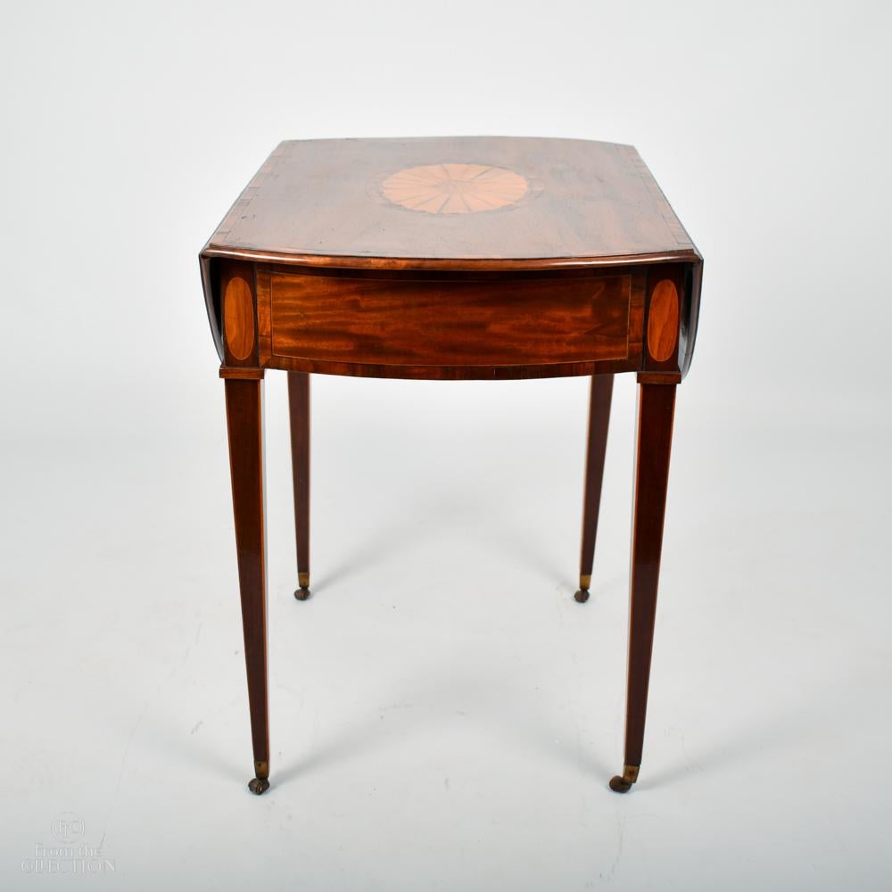 19th Century Sheraton Drop-Leaf Pembroke Table For Sale