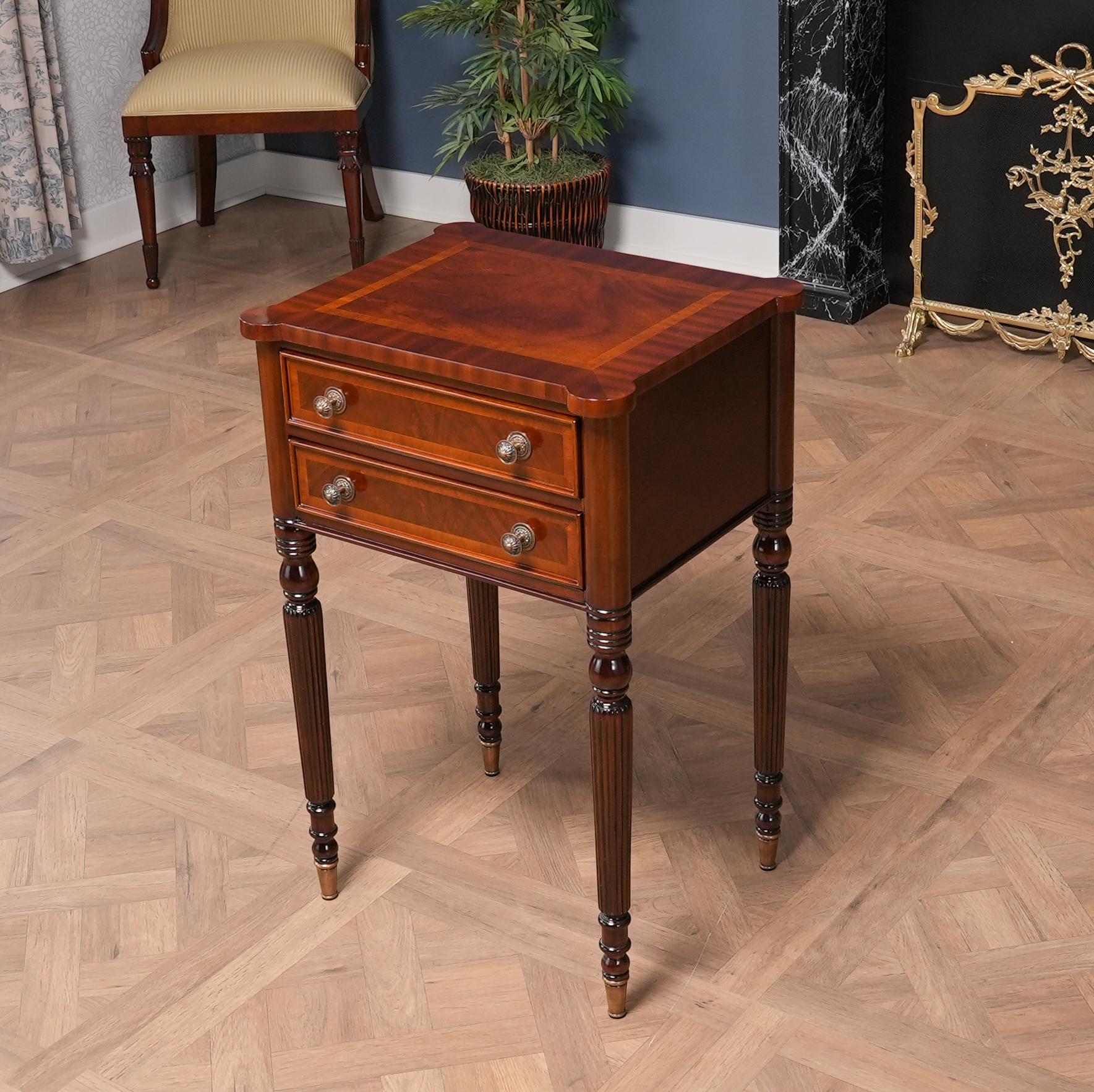 Our Sheraton End Table draws on a design first popularized by Thomas Sheraton whose work as a cabinet maker was very influential in Eighteenth Century England. The Sheraton End Table has become the best selling end table at Niagara Furniture. With