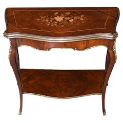 Sheraton Games Console Table, Antique Card, Circa 1910
