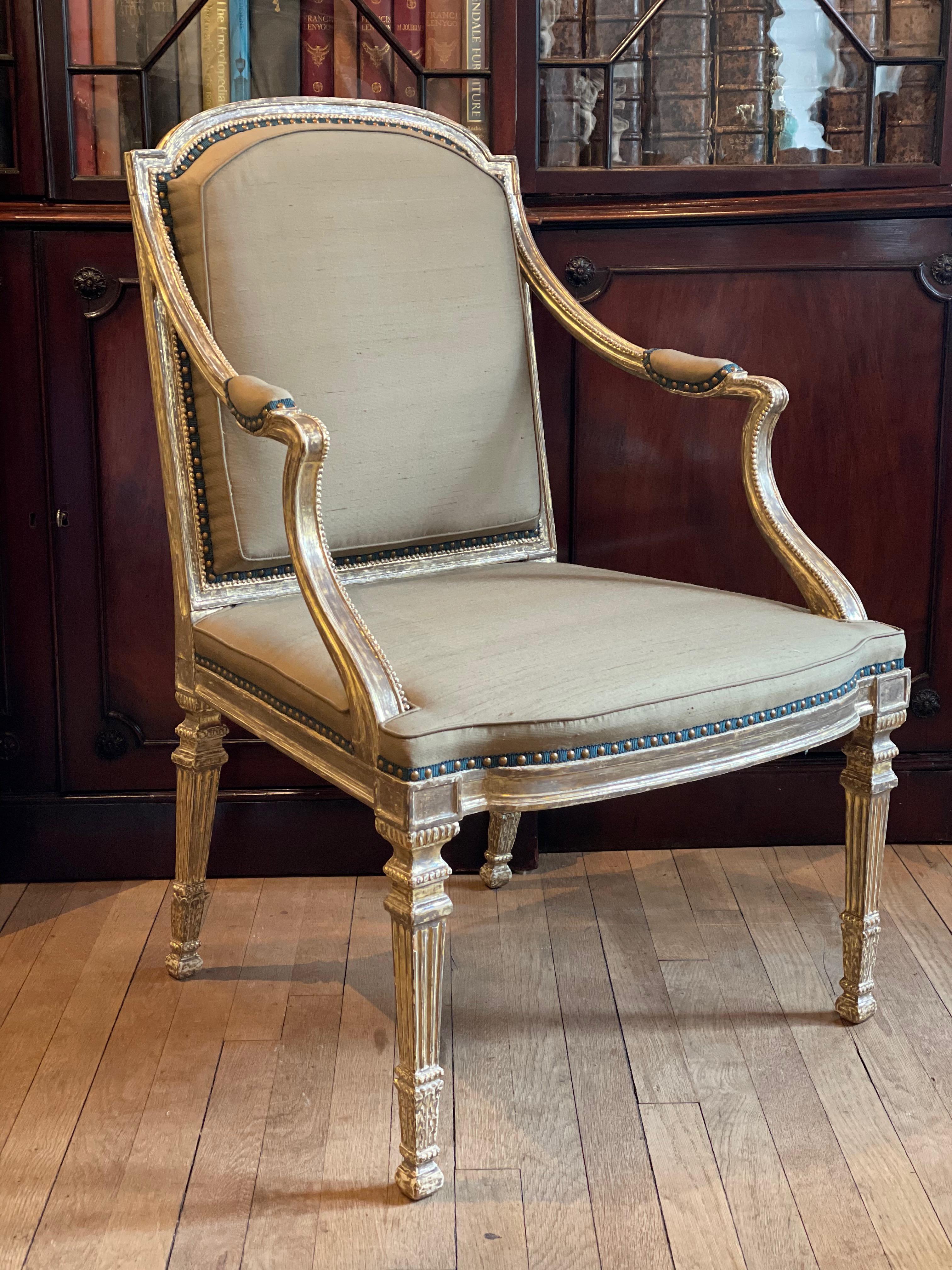 Sheraton Giltwood Armchair In Good Condition In New York, NY