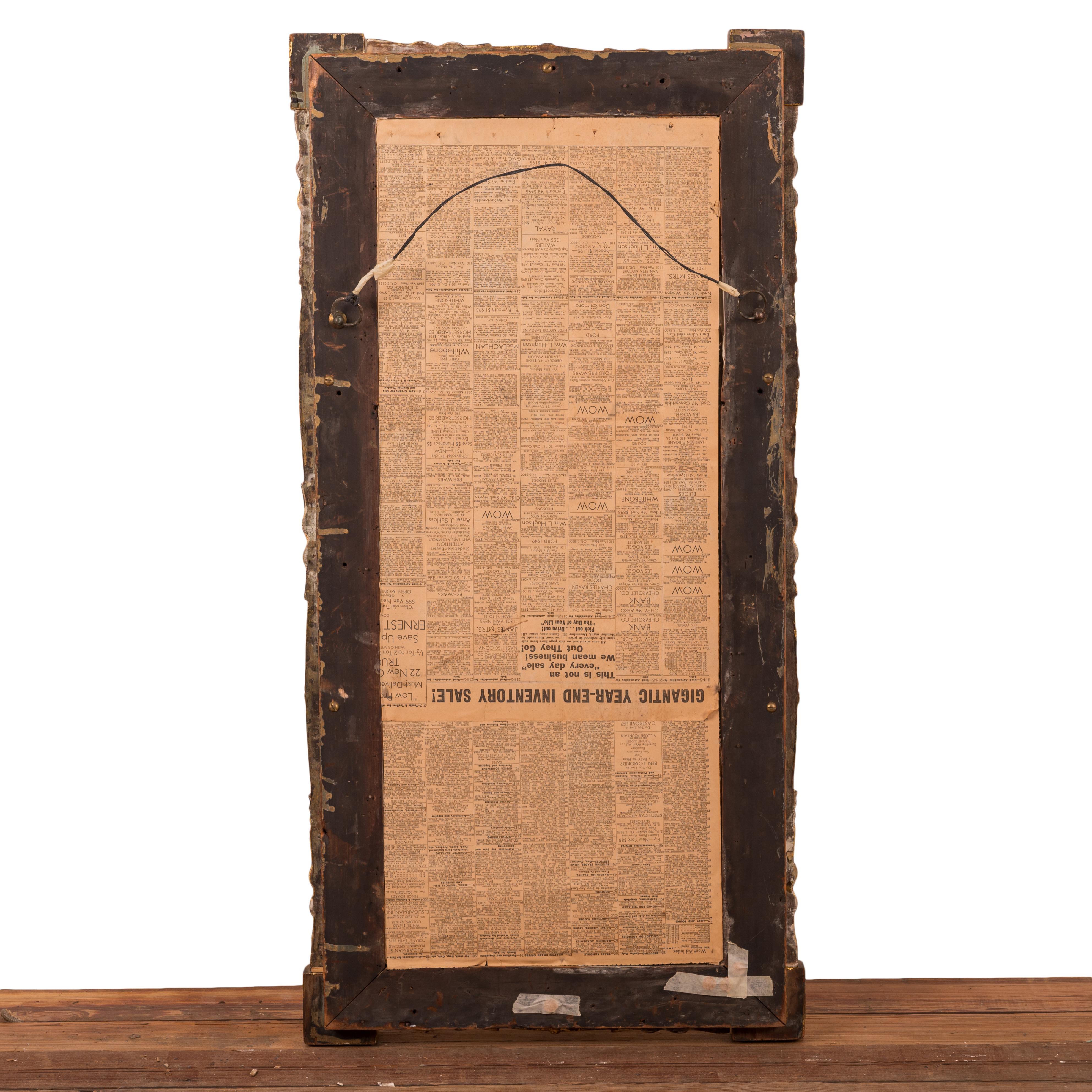 Specchio in legno dorato Sheraton, 1830 ca. in vendita 2