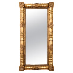 Miroir Sheraton en bois doré, vers 1830