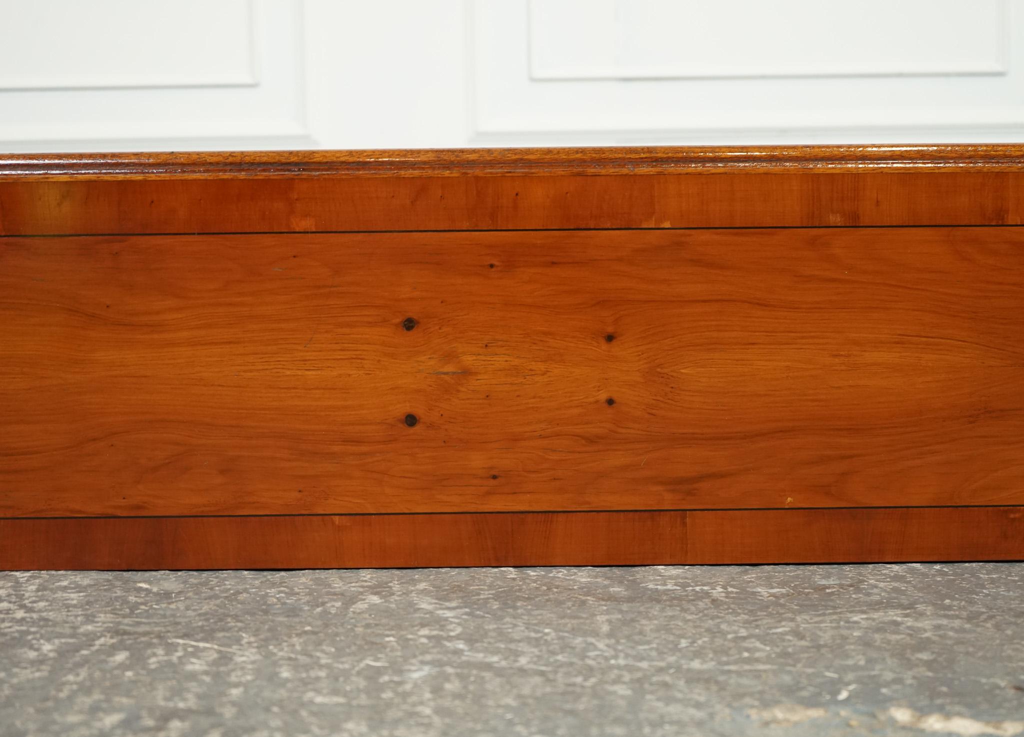 SHERATON INLAiD YEW WOOD DOUBLE DWARF OPEN BOOKCASE For Sale 5