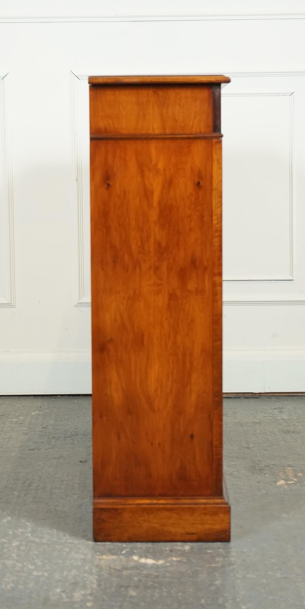 20th Century SHERATON INLAiD YEW WOOD DOUBLE DWARF OPEN BOOKCASE For Sale