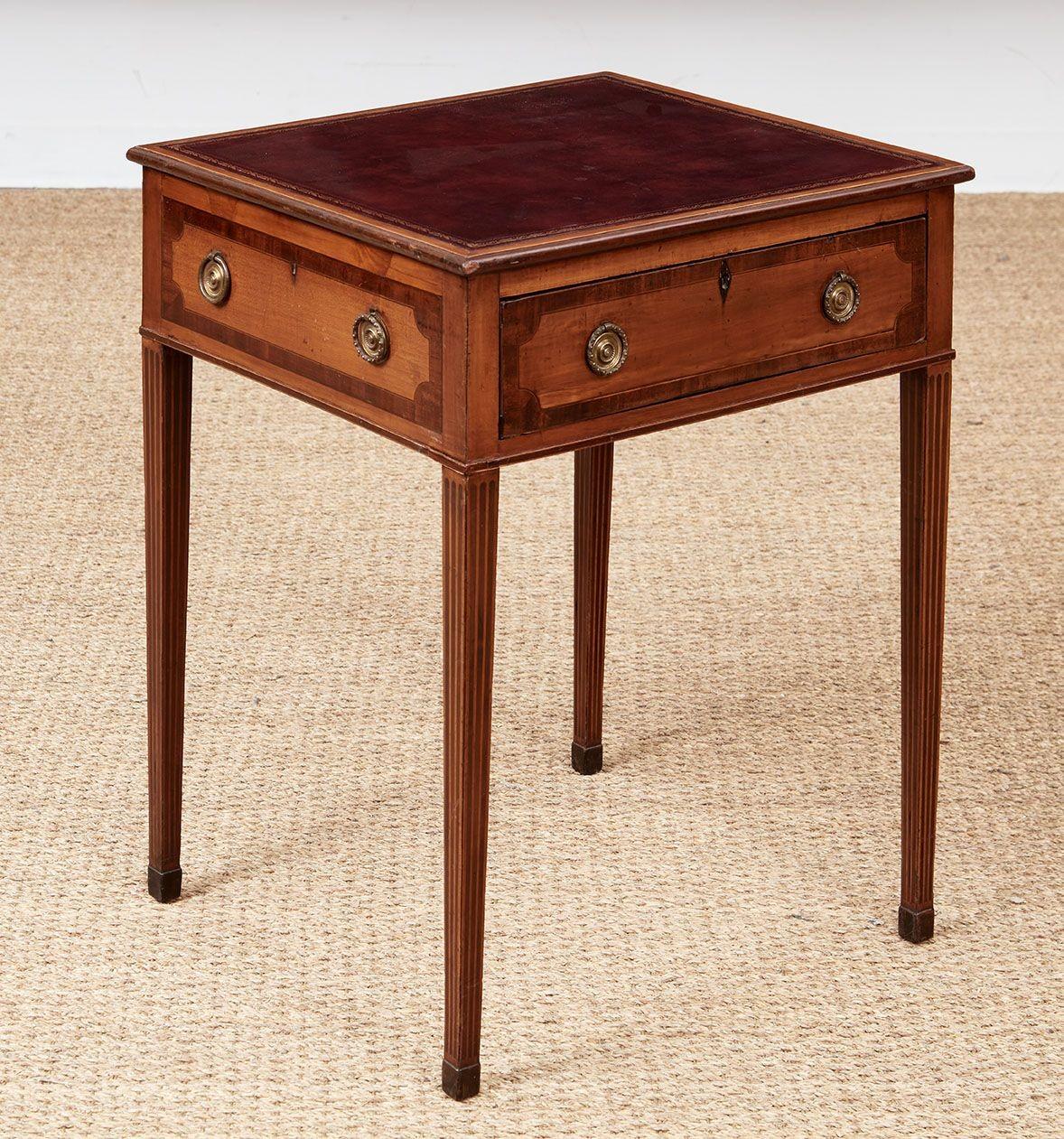 Sheraton Leather Topped Table For Sale 4