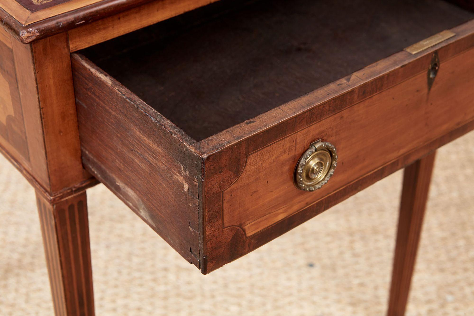 Sheraton Leather Topped Table For Sale 5