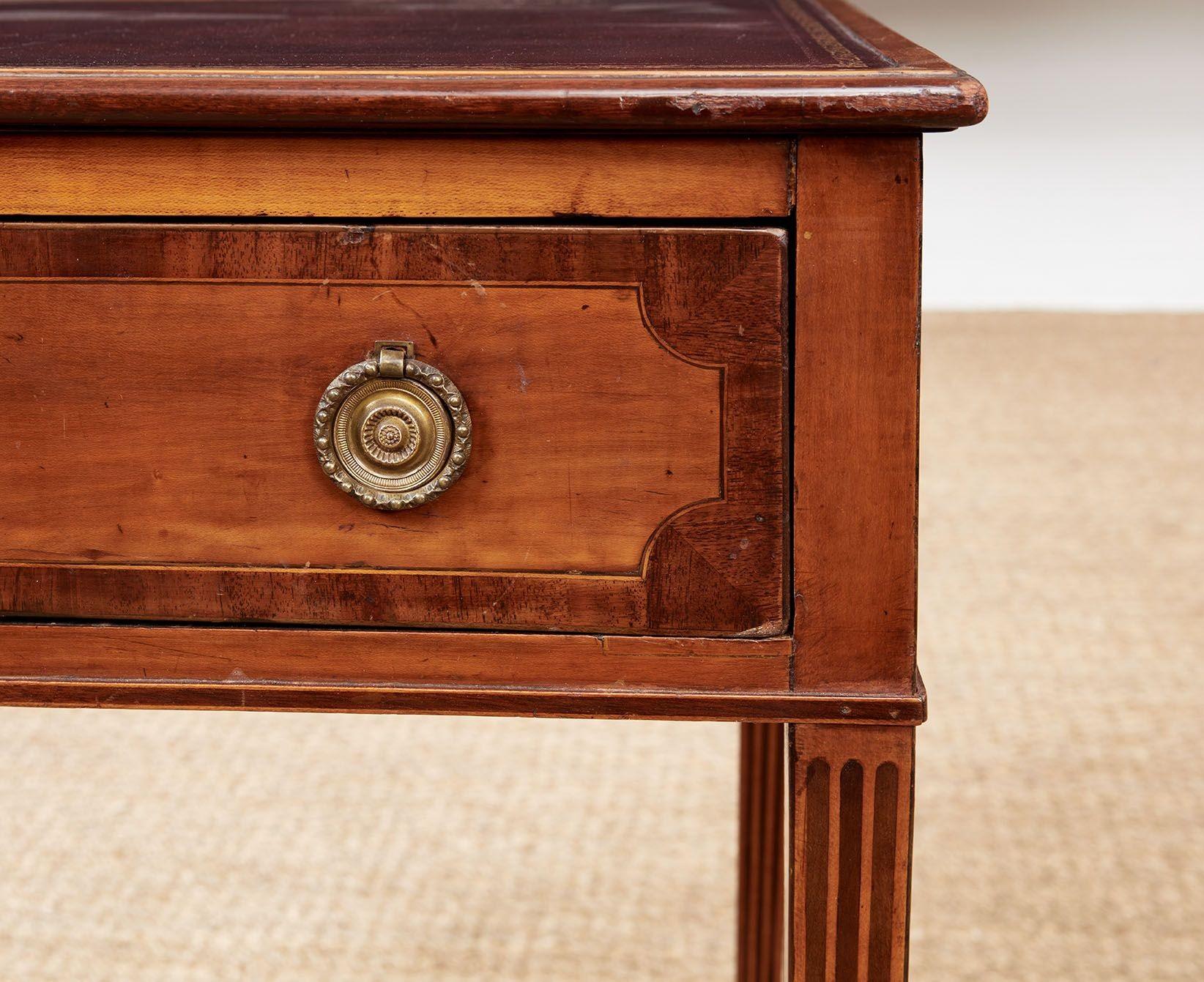 Sheraton Leather Topped Table For Sale 8