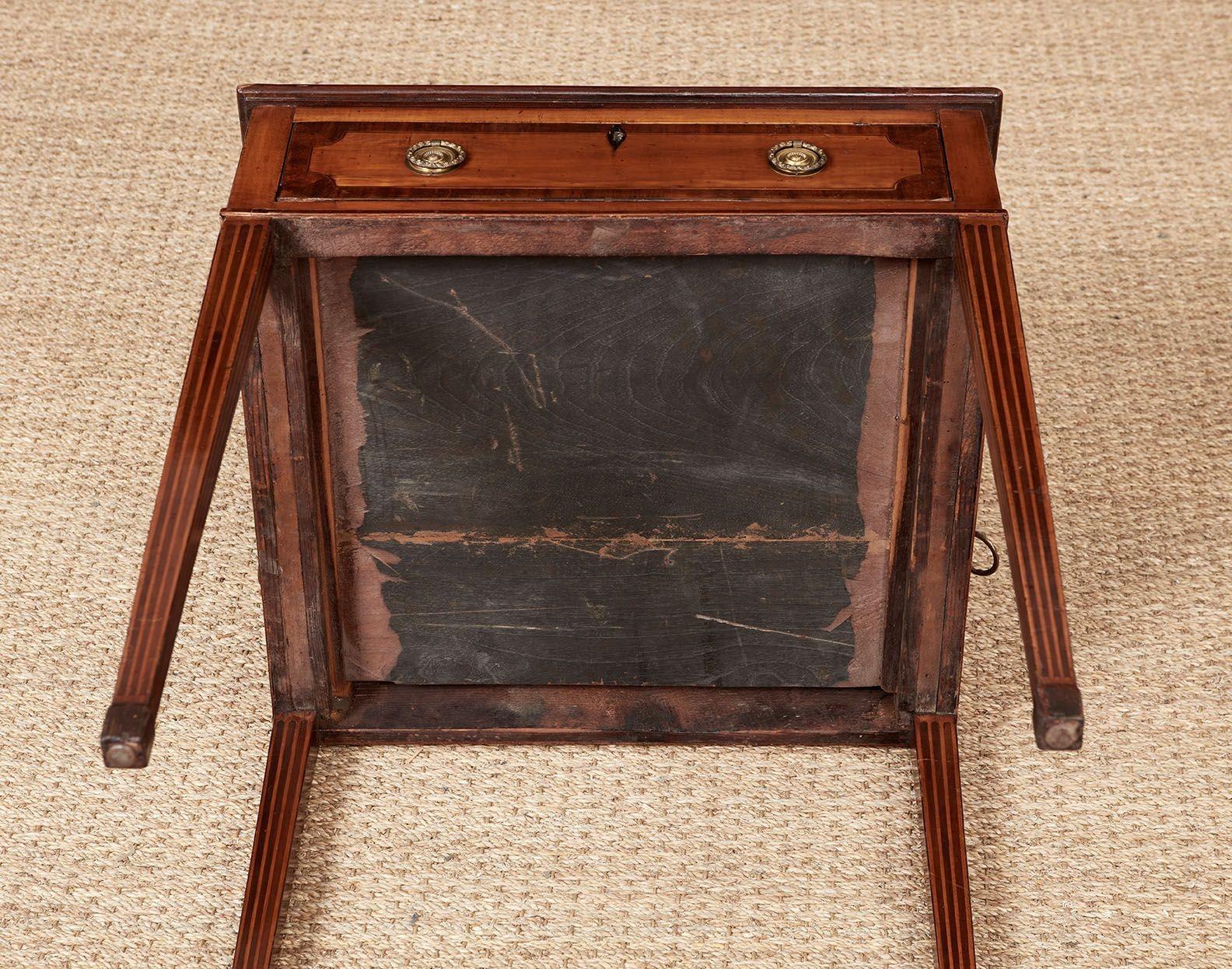Sheraton Leather Topped Table For Sale 9