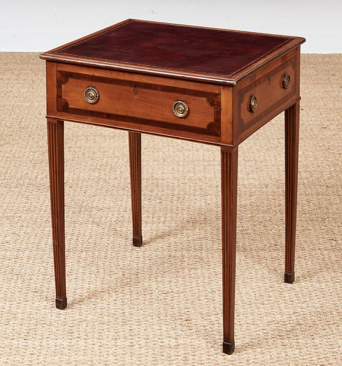 Sheraton Leather Topped Table For Sale 2