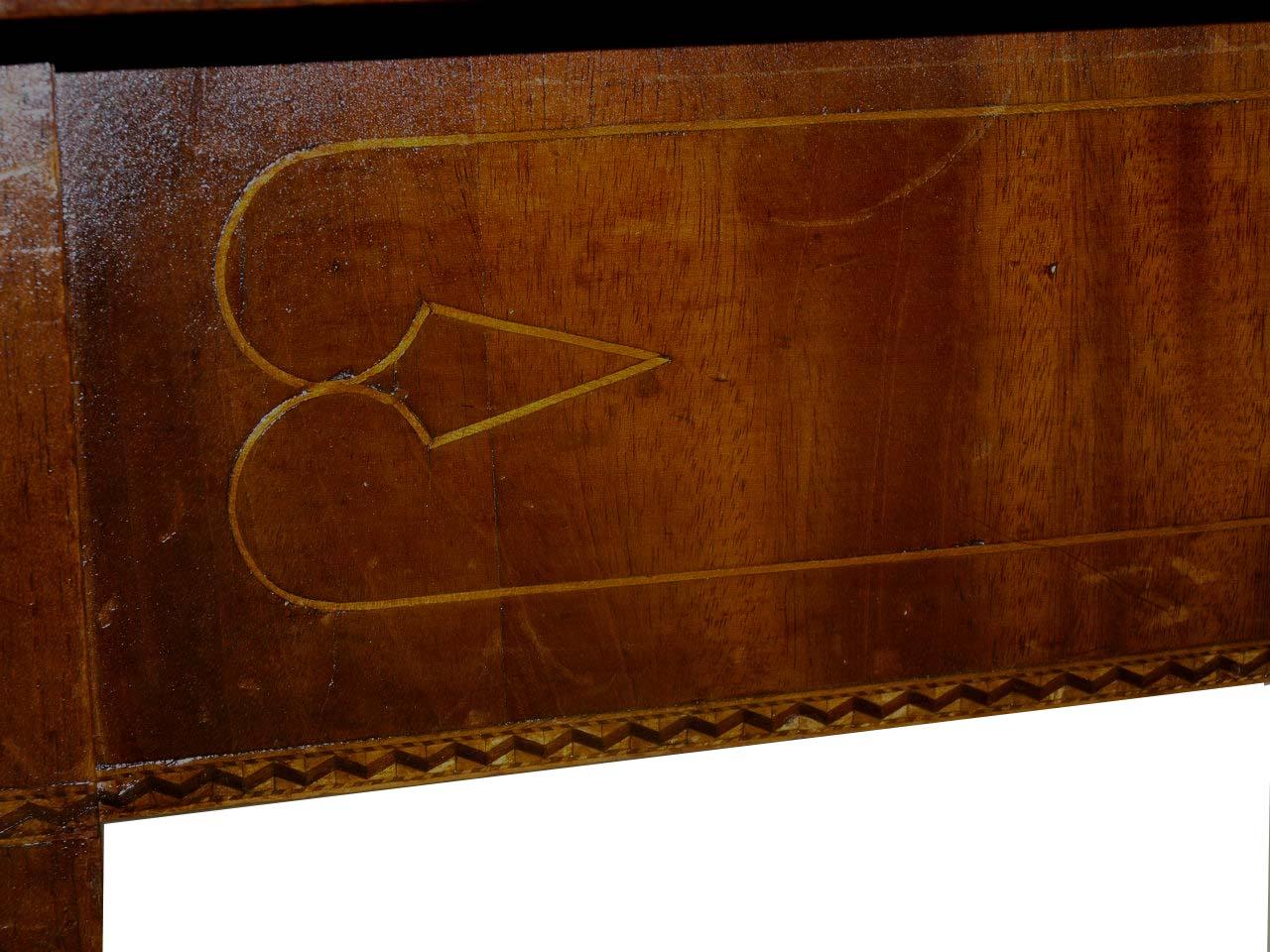 Boxwood Sheraton Mahogany Console Table For Sale