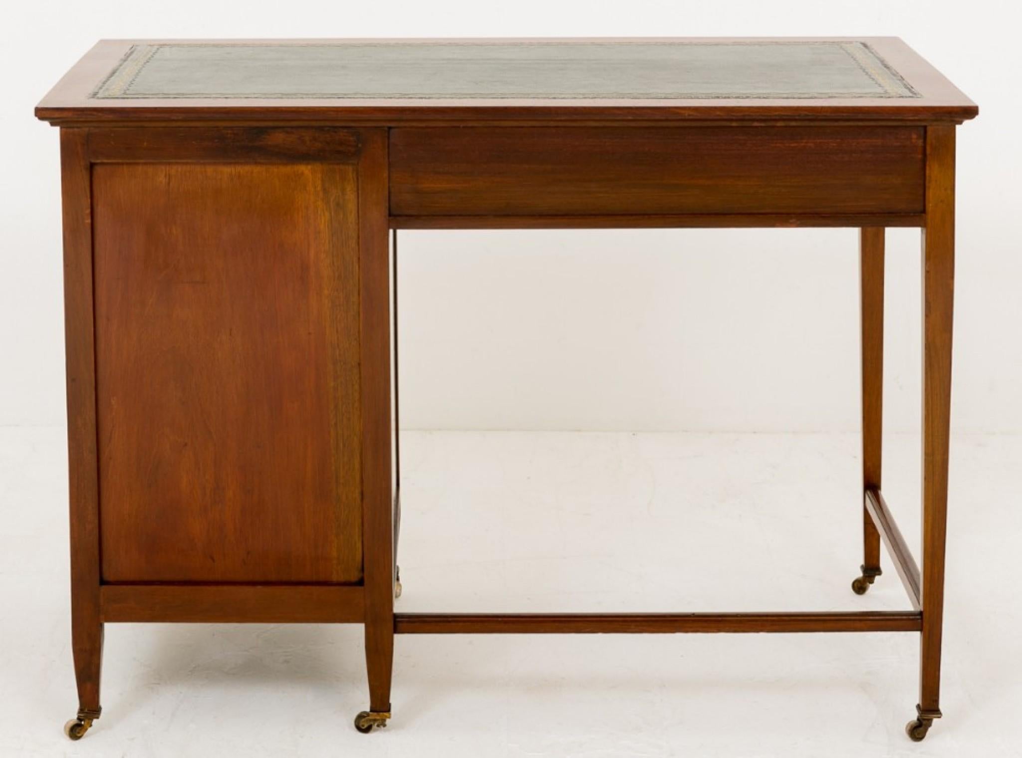 Sheraton Mahogany Desk - Antique Revival Desks Circa 1890 For Sale 6