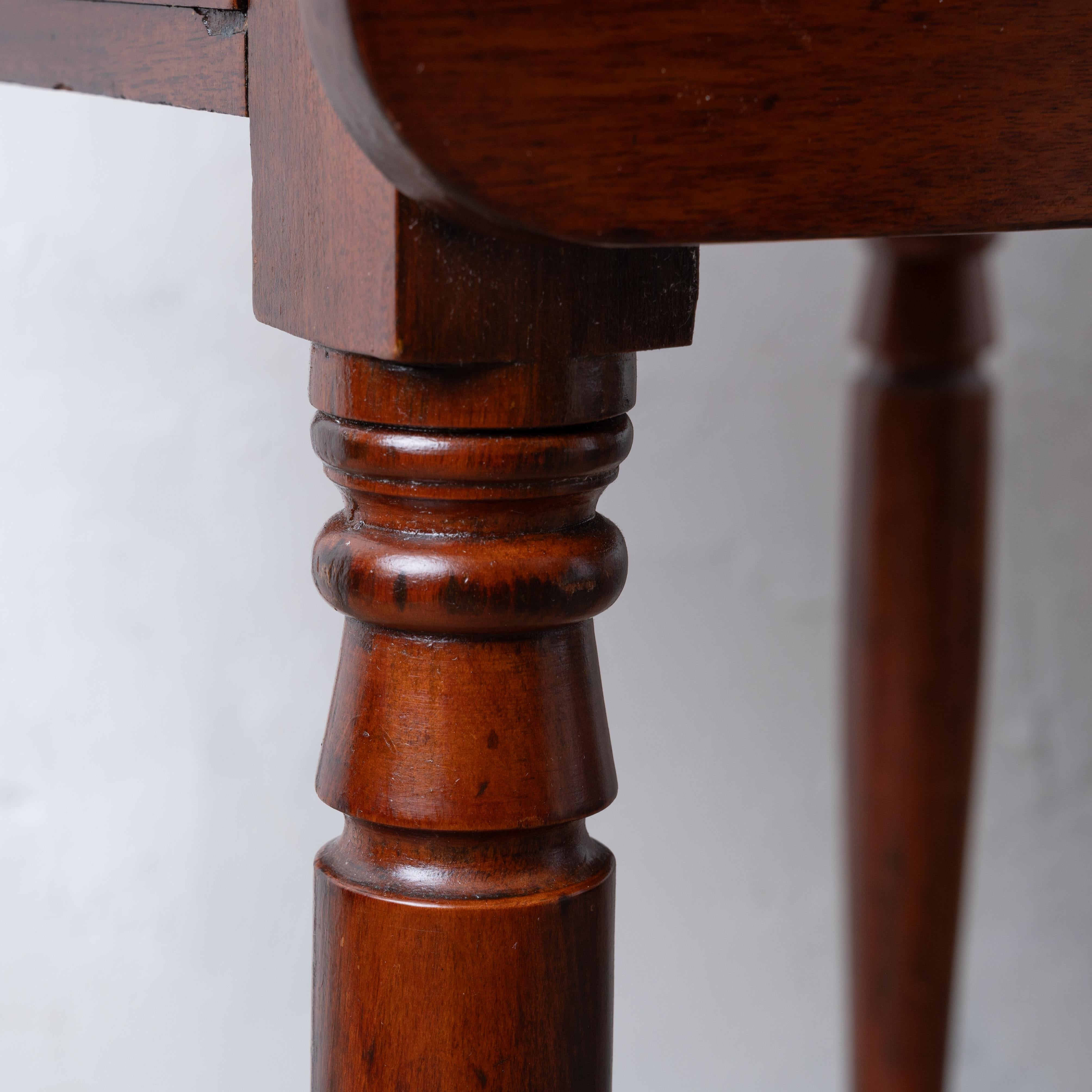 Sheraton Mahogany Drop Leaf Work Table 6
