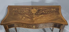 Sheraton Mahogany Inlaid Card Table