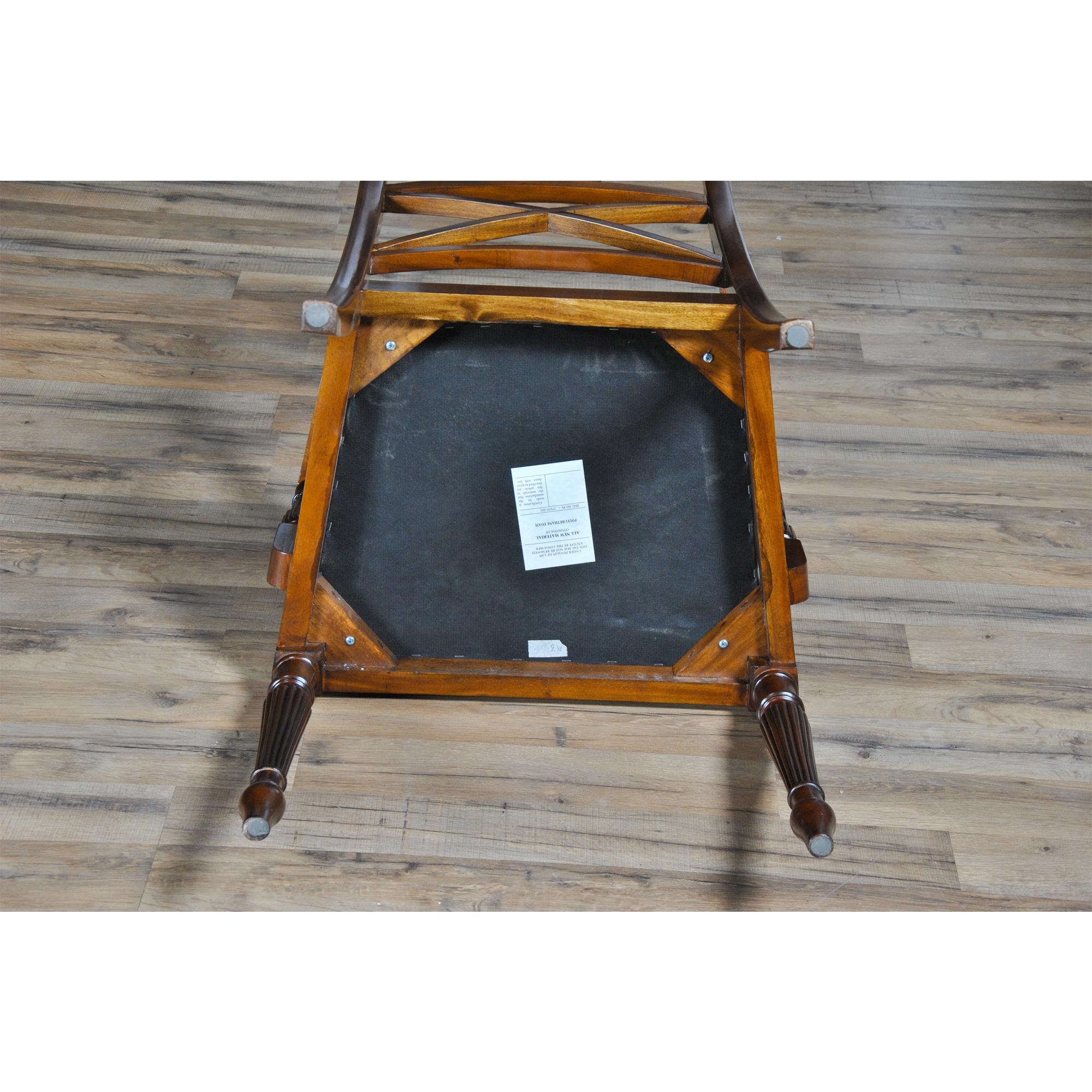 Sheraton Mahogany Inlaid Chairs, Set of 10  For Sale 6