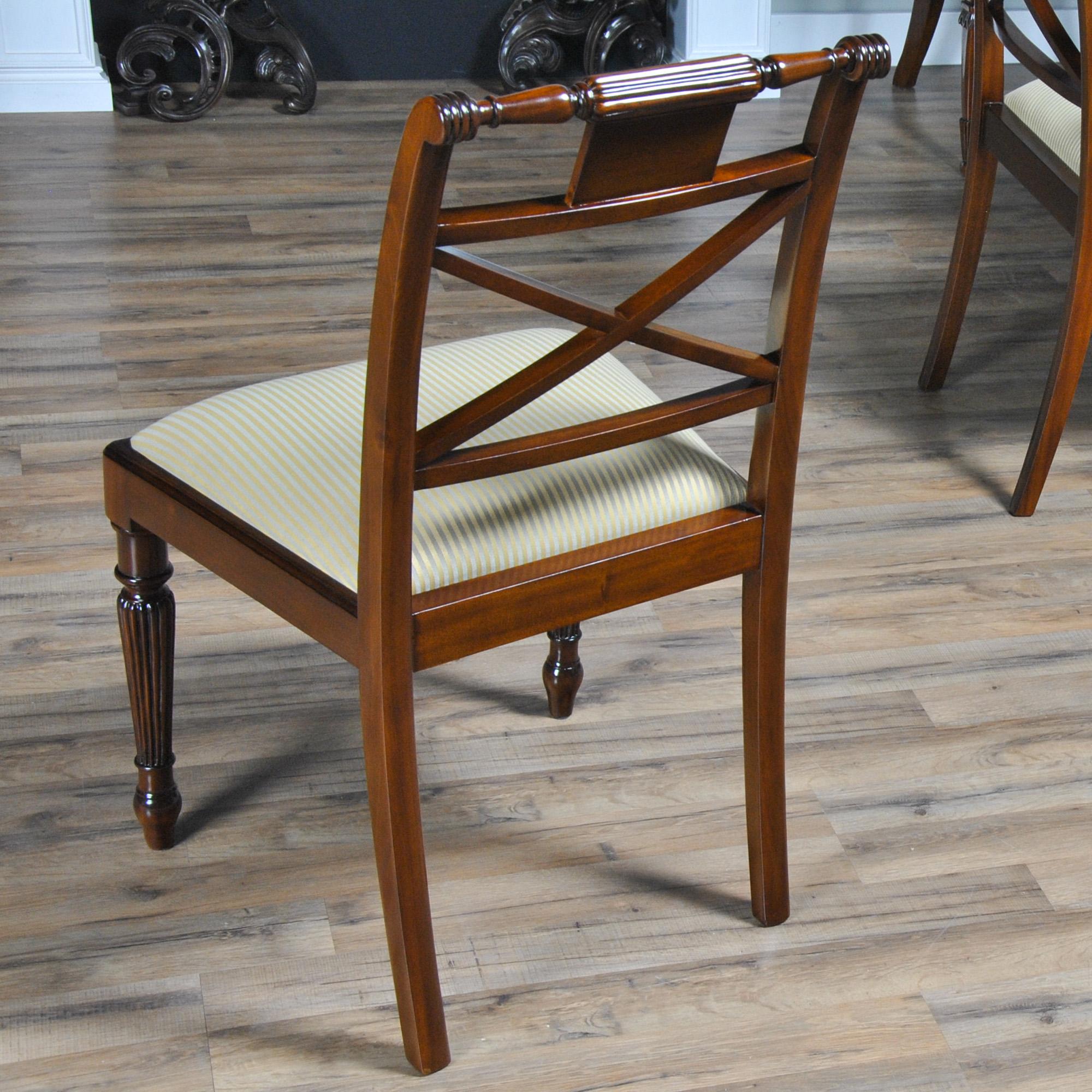 Sheraton Mahogany Inlaid Chairs, Set of 10  For Sale 11
