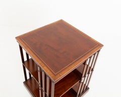 Sheraton Mahogany Revolving Bookcase Shelf 1900