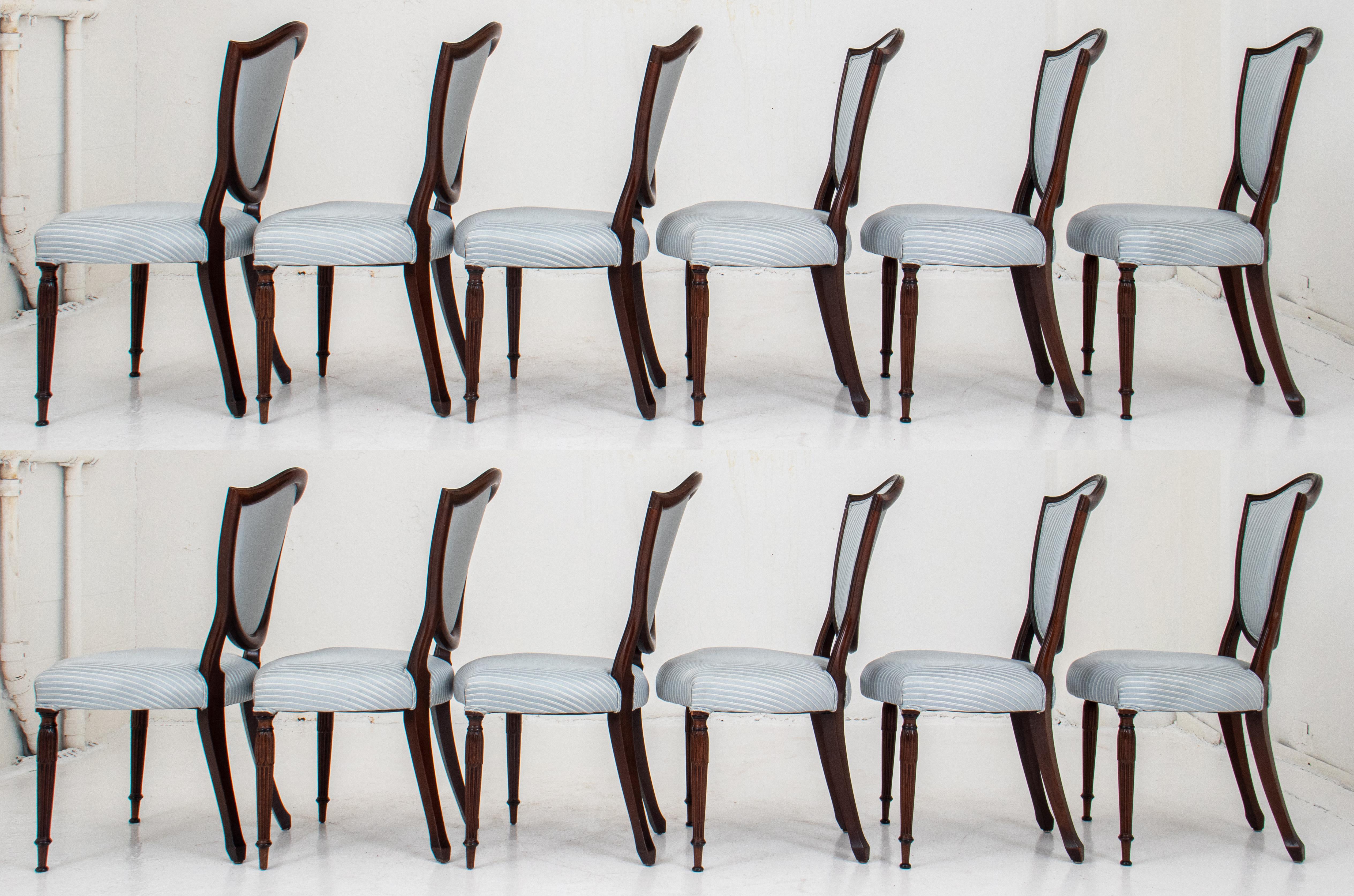 Sheraton Manner Shield-Back Dining Chairs, 14 4