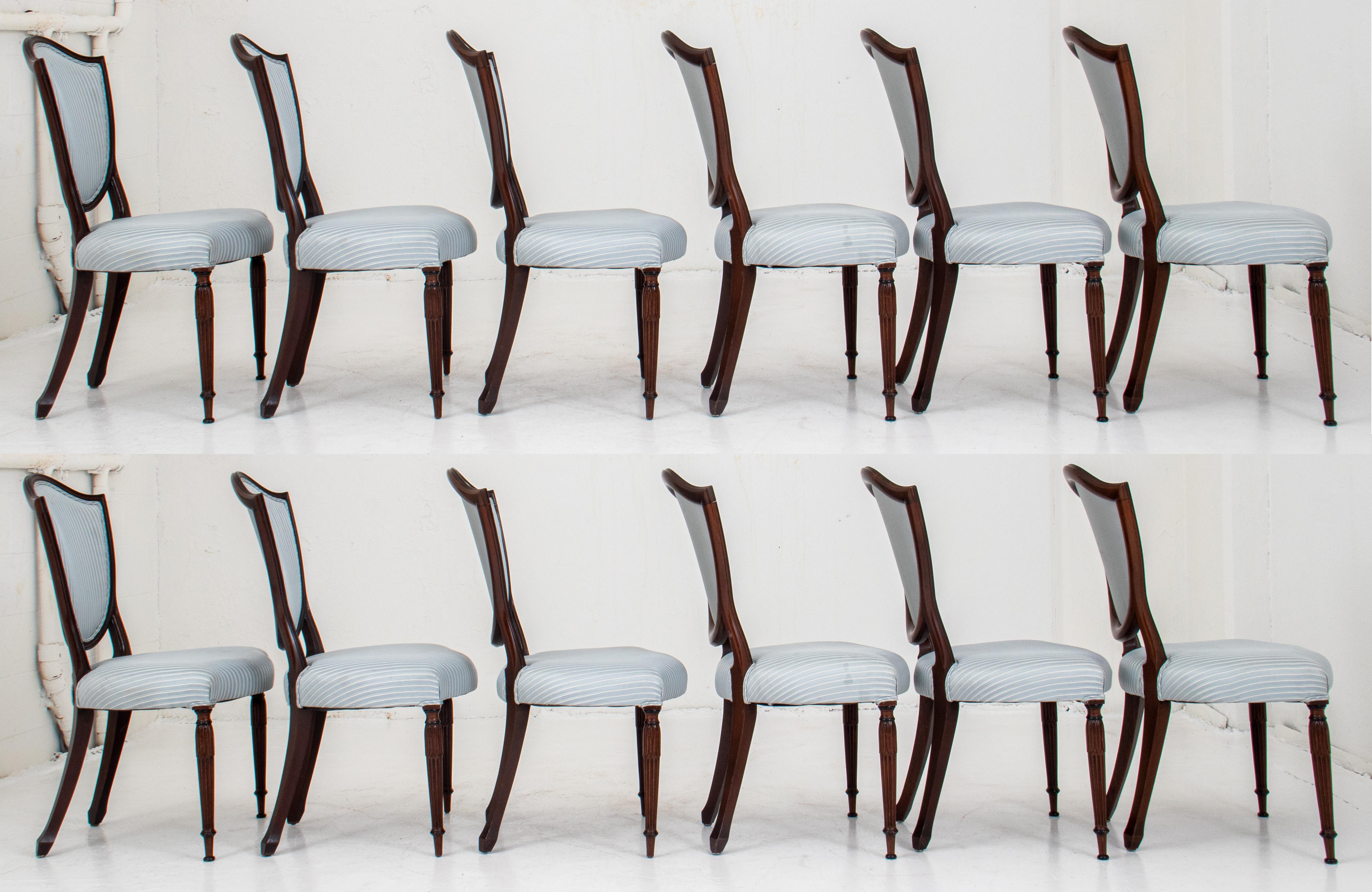 Sheraton Manner Shield-Back Dining Chairs, 14 6