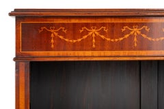 Sheraton Open Bookcase Mahogany Satinwood Inlay