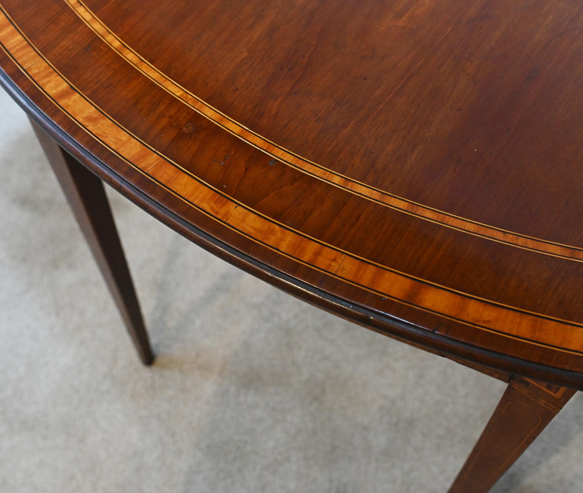 Sheraton Pembroke table à feuilles tombantes géorgienne 1790 en vente 1