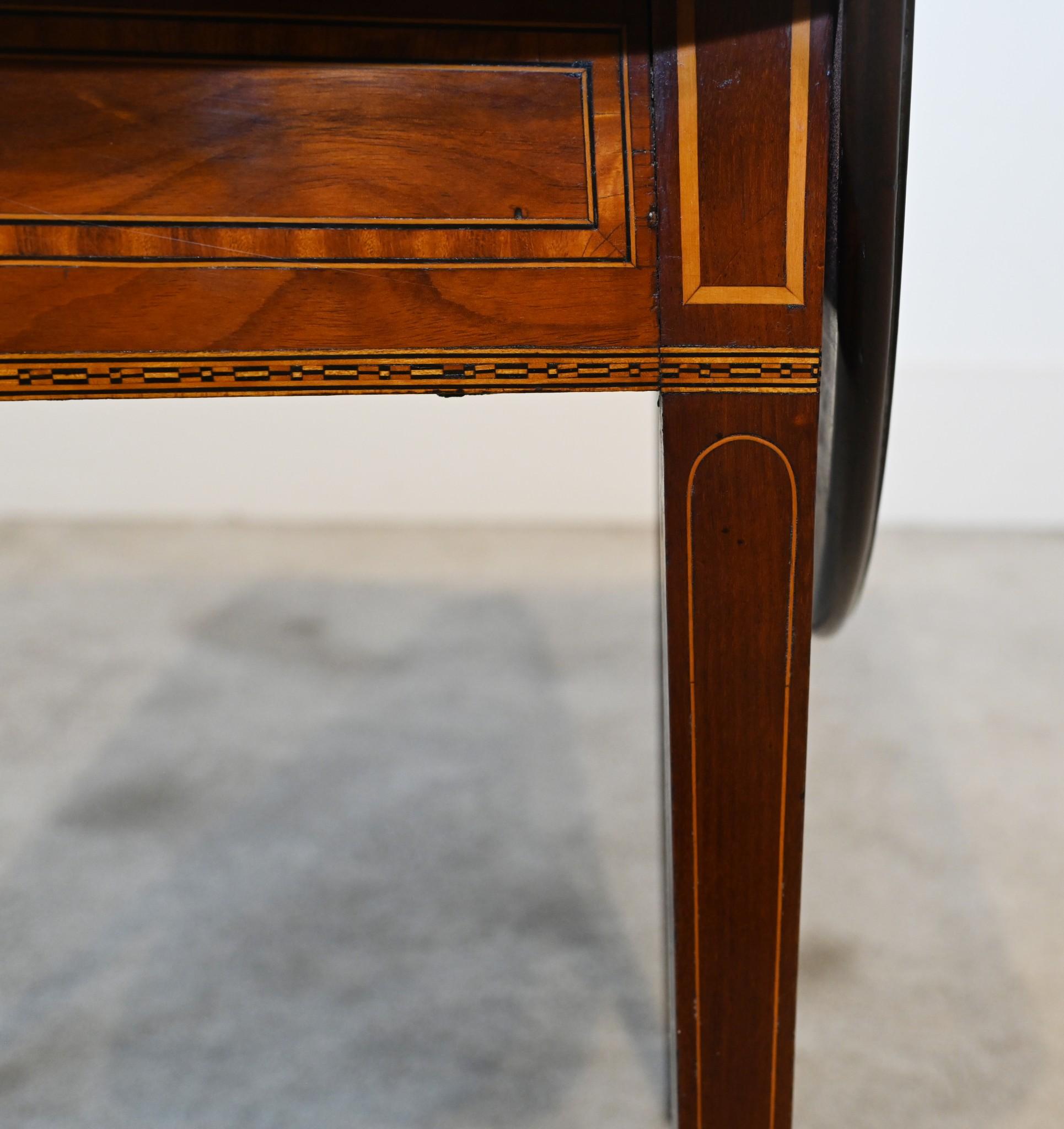 Sheraton Pembroke table à feuilles tombantes géorgienne 1790 en vente 3