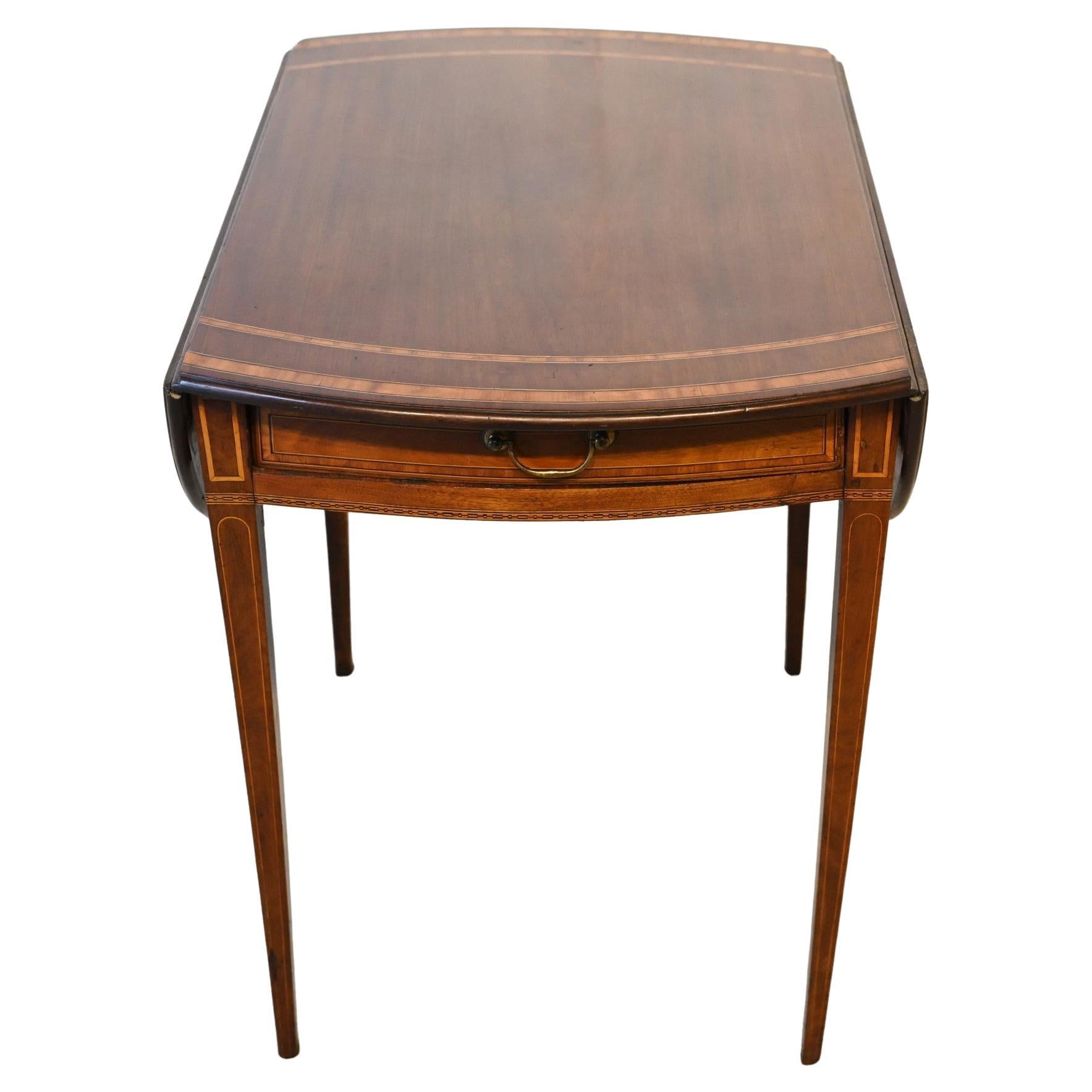 Mesa Sheraton Pembroke Hoja Caída Georgiana 1790
