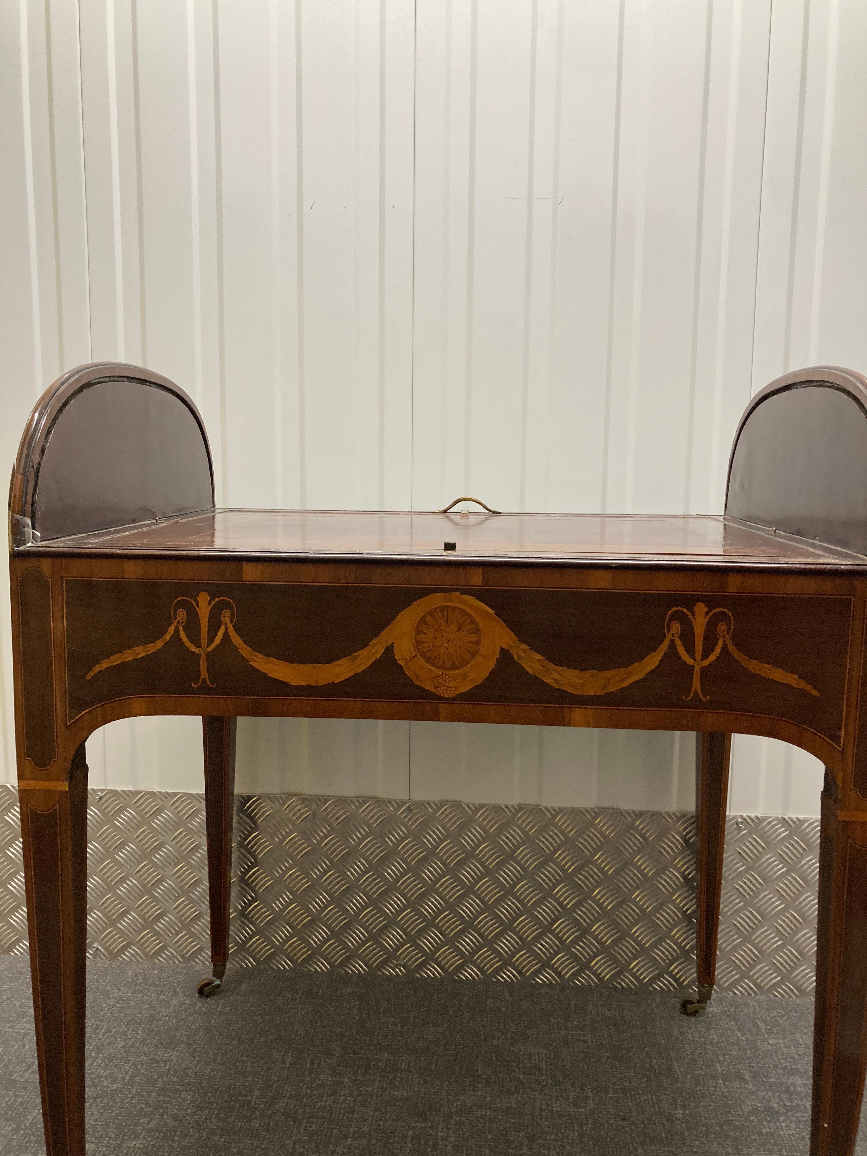 Sheraton Period Partridgewood Tambour Desk For Sale 2