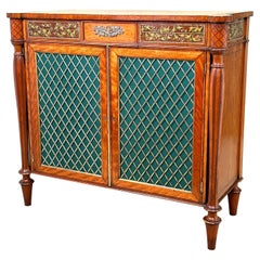 Antique Sheraton Period Satinwood Side Cabinet