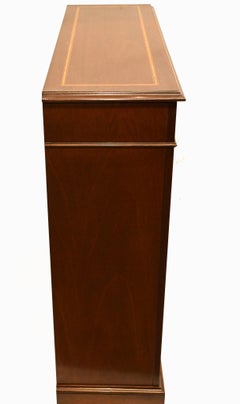 Sheraton Regency Bookcase - Single Open Front Low Bookcases Bespoke