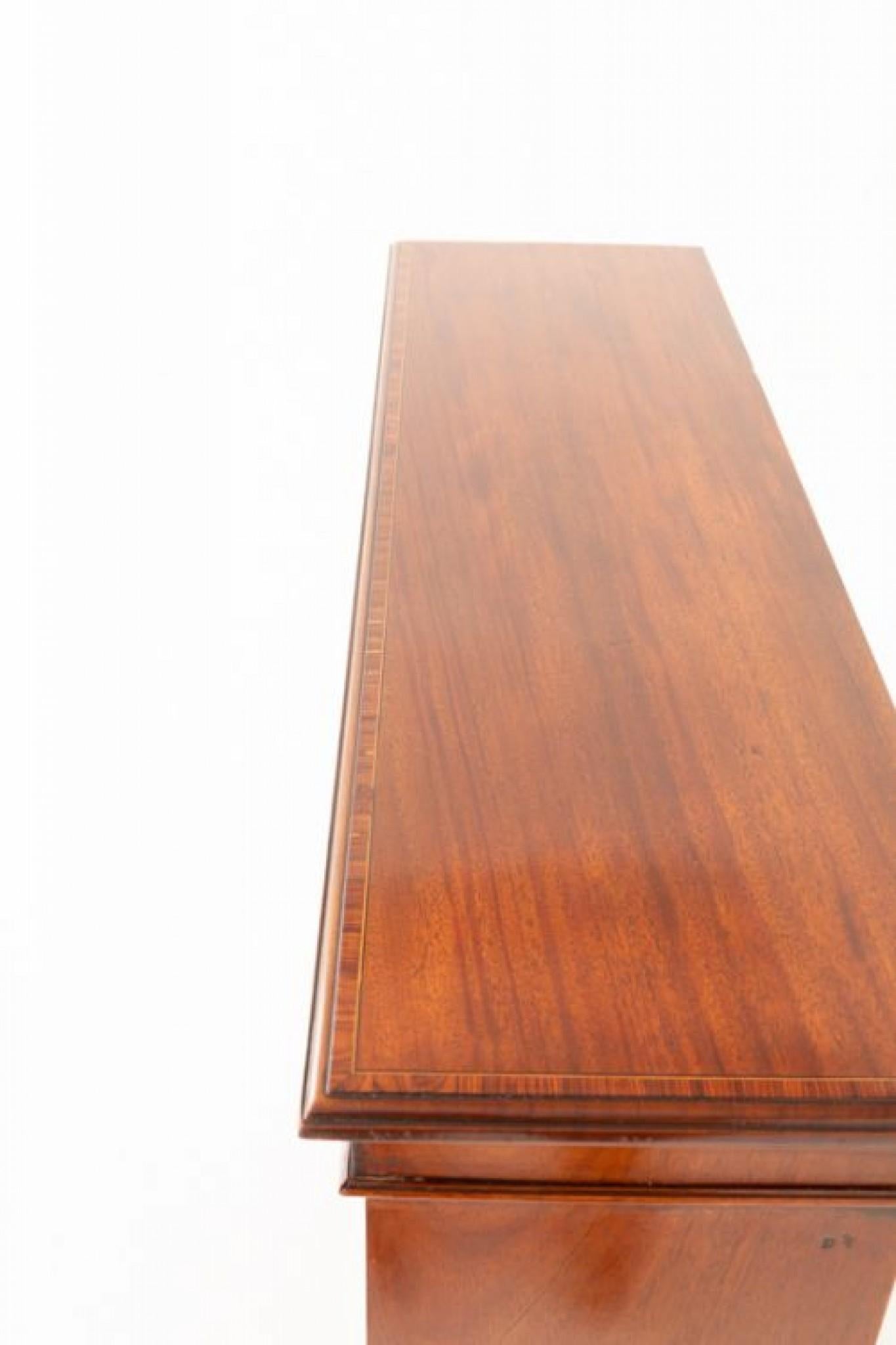 Sheraton Revival Bücherregal, glasierter Mahagoni-Schrank (Frühes 20. Jahrhundert) im Angebot