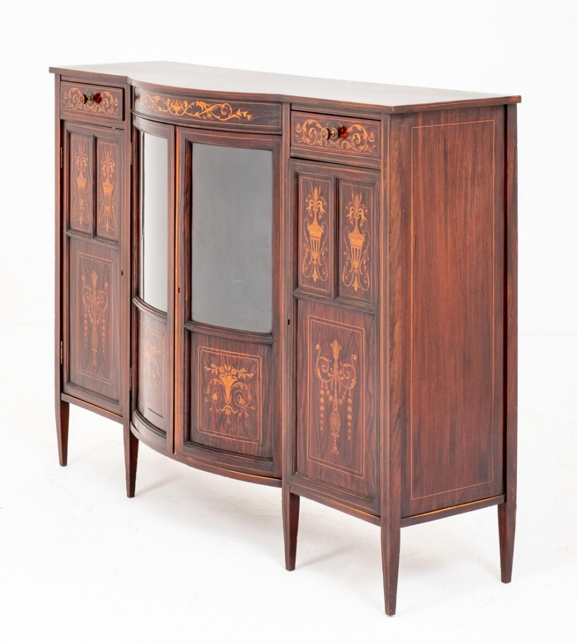 Sheraton Revival Cabinet Sideboard Edwards and Roberts 1880 For Sale 6