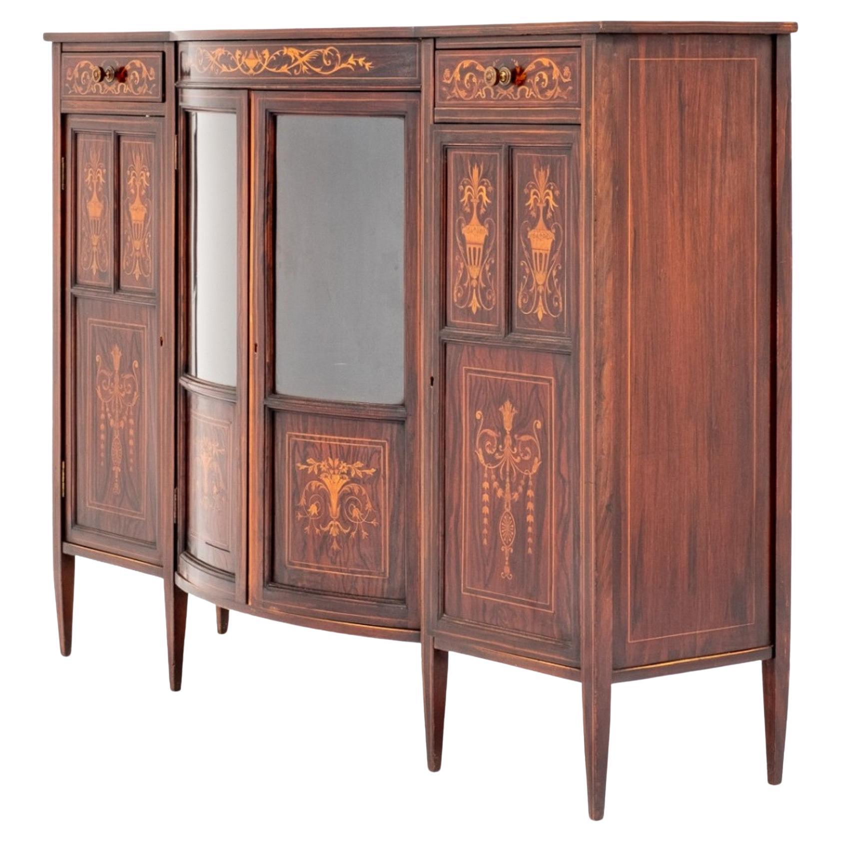 Sheraton Revival Cabinet Sideboard Edwards and Roberts 1880 For Sale