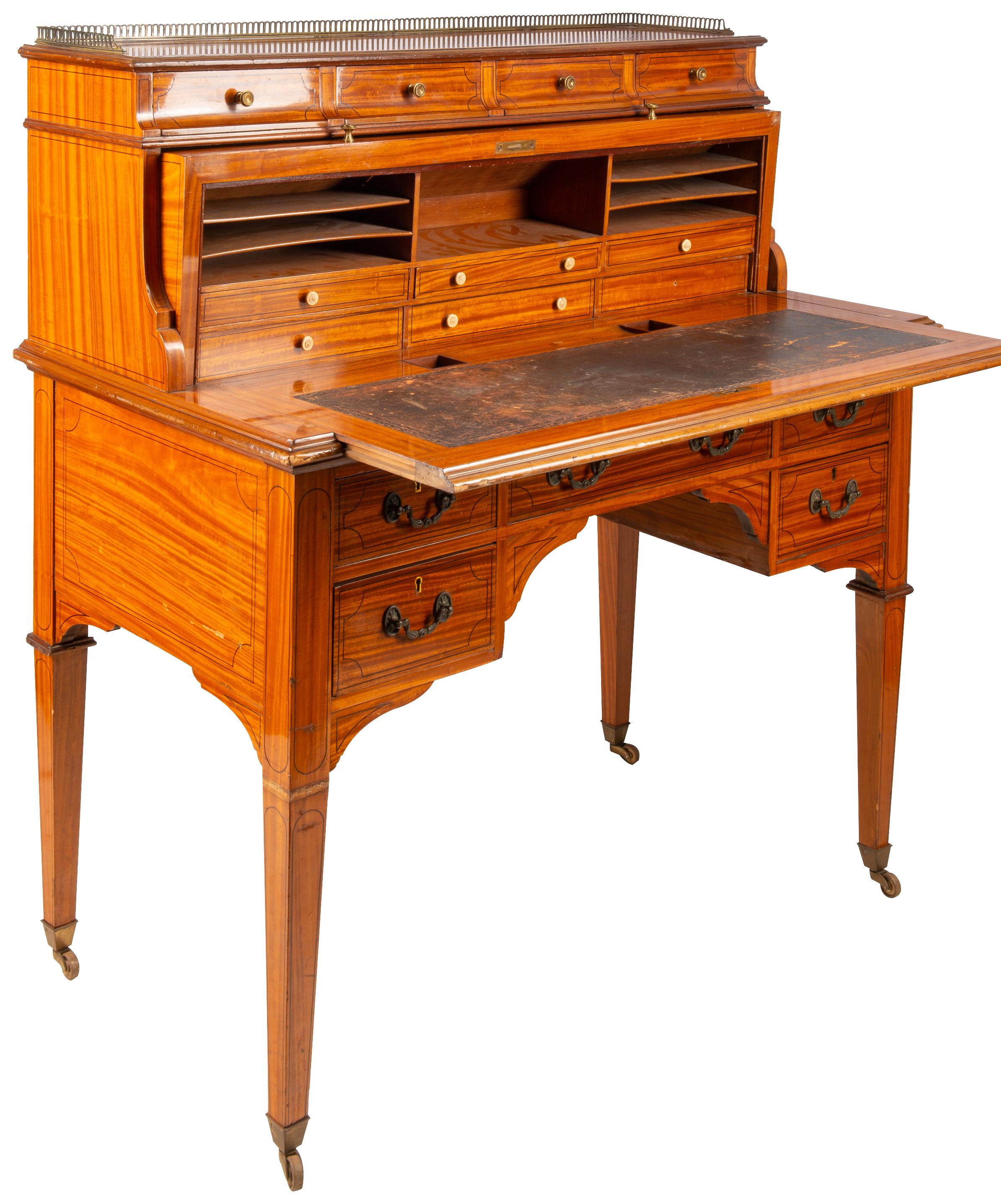 sheraton revival cylinder desk