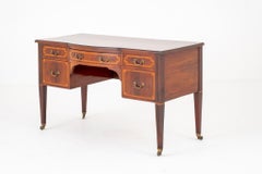 Sheraton Revival Desk Inlay Bureau, 1890
