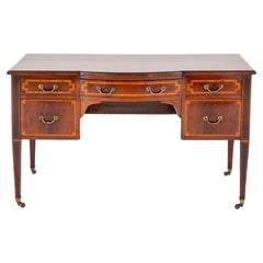 Sheraton Revival Desk Inlay Bureau, 1890