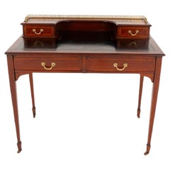 Sheraton Revival Desk Inlay Writing Table 1890