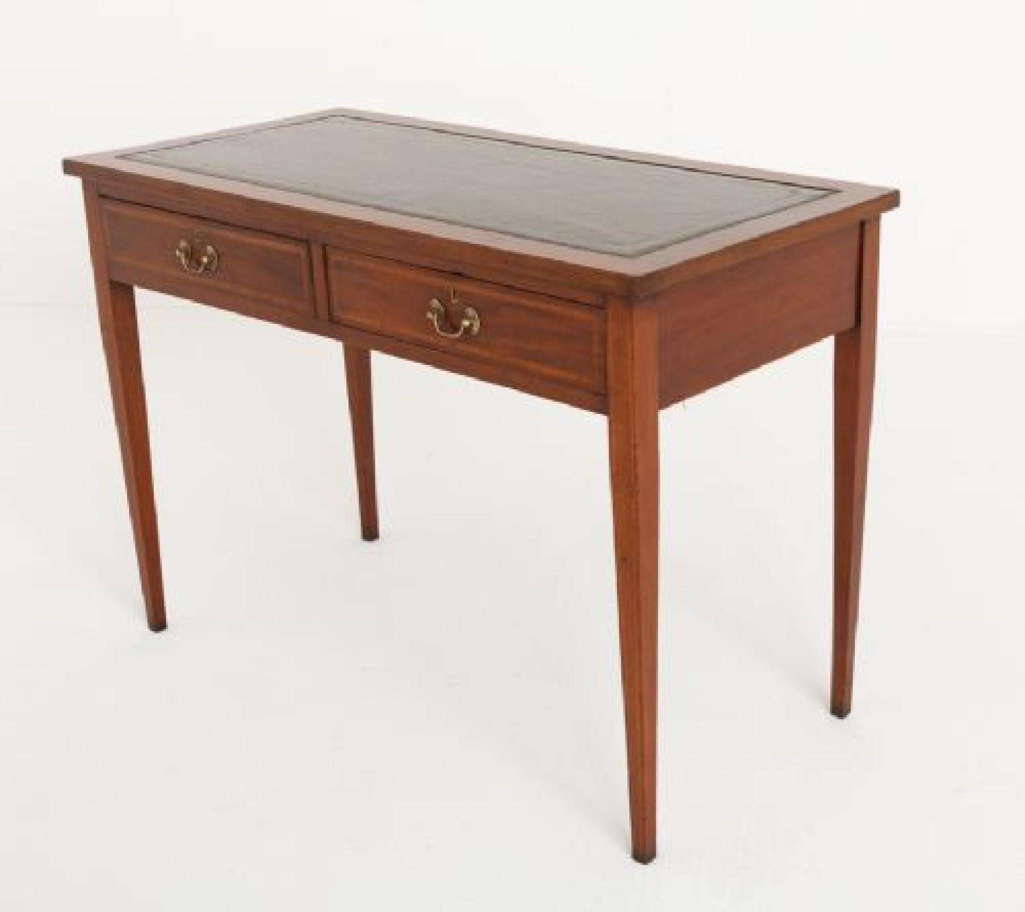 Sheraton Revival Schreibtisch Mahagoni-Schreibtisch 1880 im Angebot 2