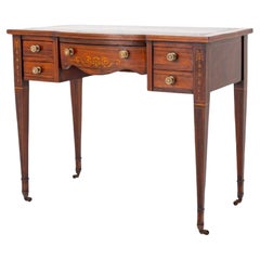 Escritorio Sheraton Revival Mesa de escritorio de caoba 1880