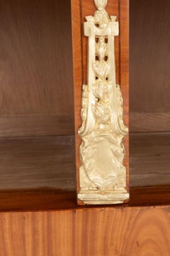 Sheraton Revival Display Cabinet Bookcase Satinwood 1880