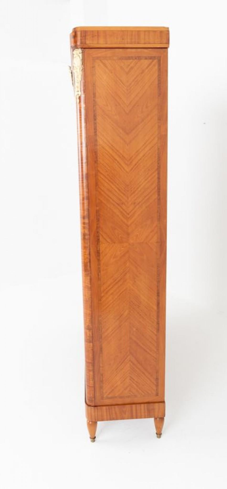 Vetrinetta Sheraton Revival Libreria in legno satinato 1880 in vendita 3